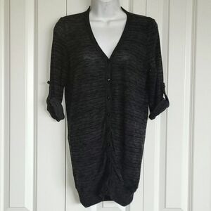 Dark Grey 3/4 Length Top